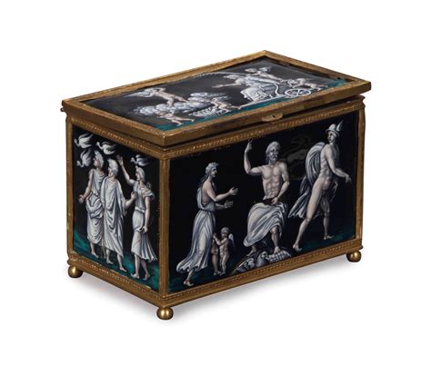 12th century stamped metal box|Limoges enamel .